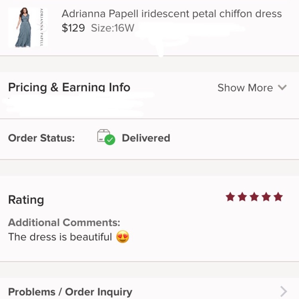 Adrianna Papell iridescent petal chiffon long dress - Picture 5 of 11